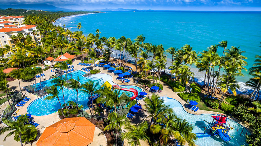 Vista aérea de Humacao, Puerto Rico